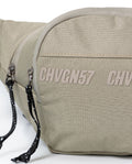 Unisex Crossbody Bag Water Repellent Polyester Canvas Adjustable Strap Nobuck Leather Details - Khaki 63_001H001_CAQ150309_4