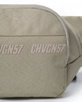 Unisex Crossbody Bag Water Repellent Polyester Canvas Adjustable Strap Nobuck Leather Details - Khaki 63_001H001_CAQ150309_5