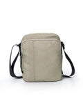 Unisex Hands Free Bag Water Repellent Polyester Canvas Crossbody Waist Nobuck Leather Details - Khaki 63_001H002_CAQ150309_0