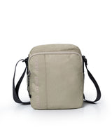 Unisex Hands Free Bag Water Repellent Polyester Canvas Crossbody Waist Nobuck Leather Details - Khaki 63_001H002_CAQ150309_0