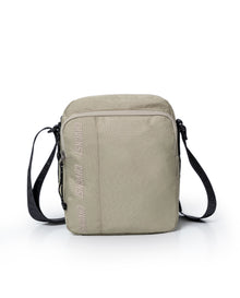 Unisex Hands Free Bag Water Repellent Polyester Canvas Crossbody Waist Nobuck Leather Details - Khaki 63_001H002_CAQ150309_0
