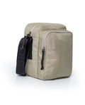 Unisex Hands Free Bag Water Repellent Polyester Canvas Crossbody Waist Nobuck Leather Details - Khaki 63_001H002_CAQ150309_3