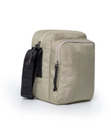 Unisex Hands Free Bag Water Repellent Polyester Canvas Crossbody Waist Nobuck Leather Details - Khaki 63_001H002_CAQ150309_3