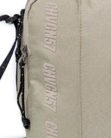Unisex Hands Free Bag Water Repellent Polyester Canvas Crossbody Waist Nobuck Leather Details - Khaki 63_001H002_CAQ150309_4