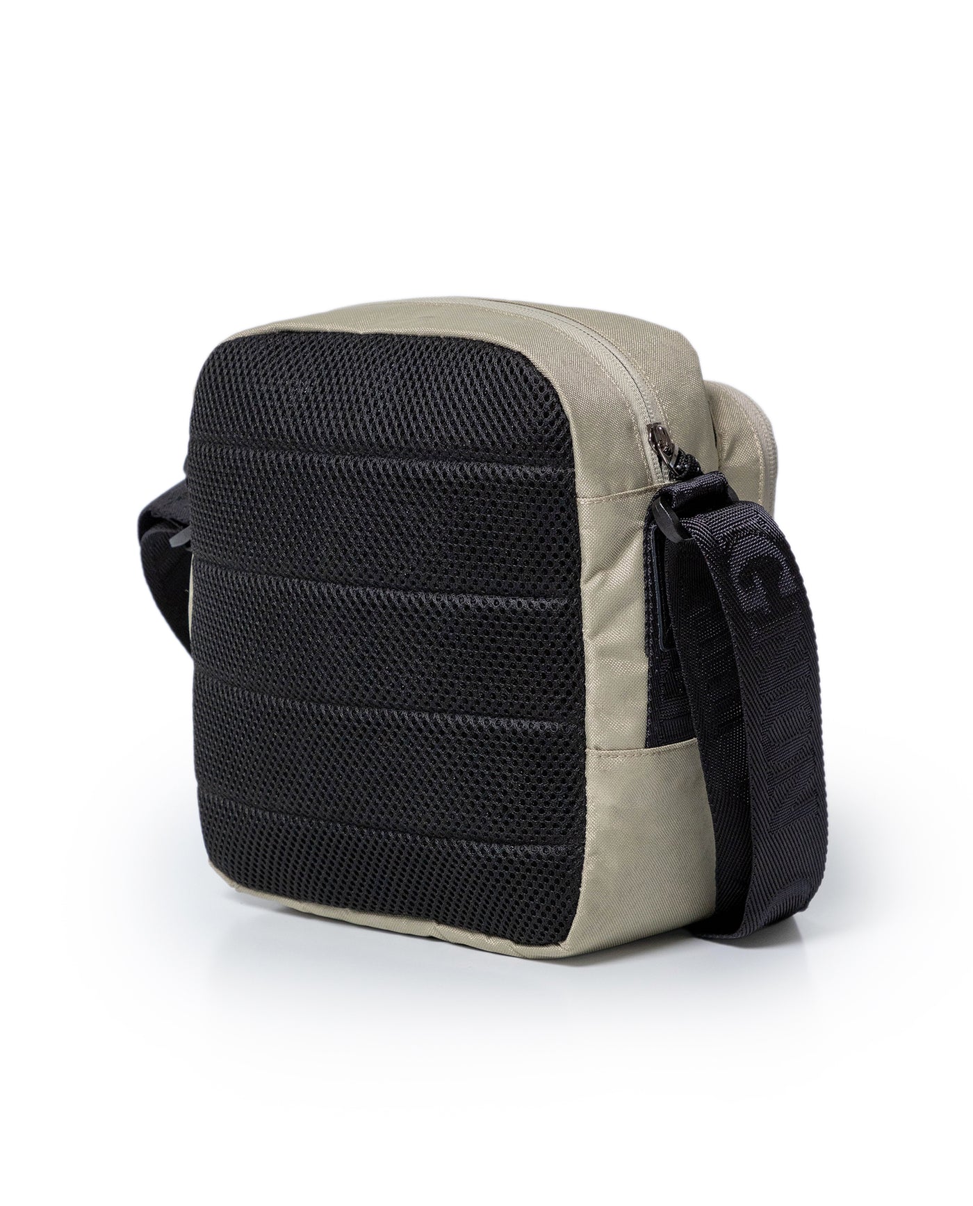 Unisex Hands Free Bag Water Repellent Polyester Canvas Crossbody Waist Nobuck Leather Details - Khaki 63_001H002_CAQ150309_5