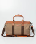 Accessory Fit: Men's Cotton-Leather Briefcase - Brown 002G010 - 1
