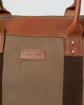 Accessory Fit: Men's Cotton-Leather Briefcase - Brown 002G010 - 3