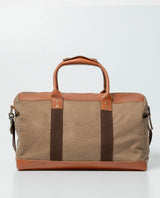 Accessory Fit: Men's Cotton-Leather Briefcase - Brown 002G010 - 5