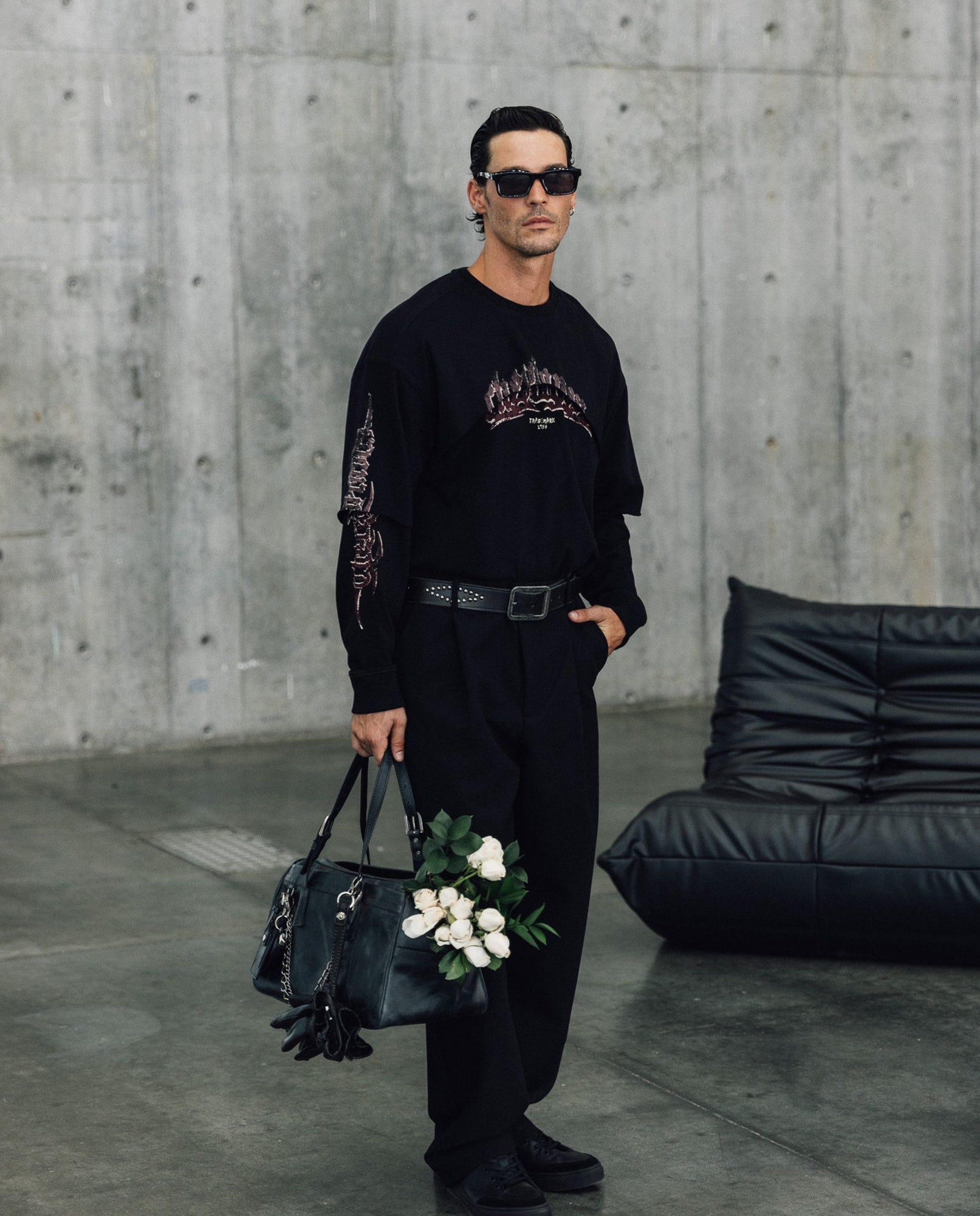 Men´s Luxury Leather Tote - Black 63_004H211_NEG194007_0
