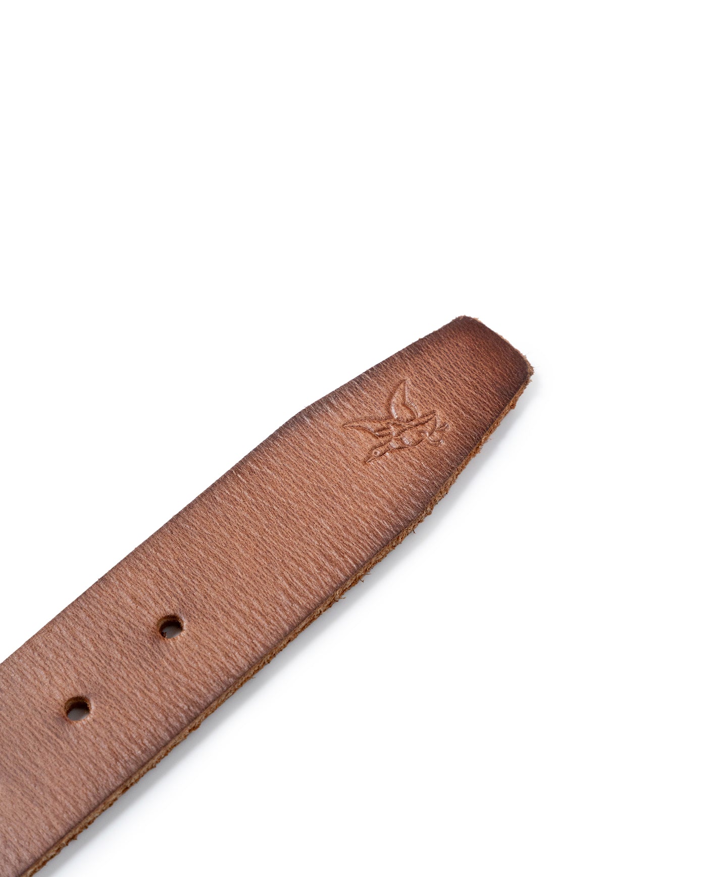 Mens Rodeo Belt Artisan Waxed Cowhide Leather Vintage Amber Buckle - Brown 63_011H003_CAF191325_4