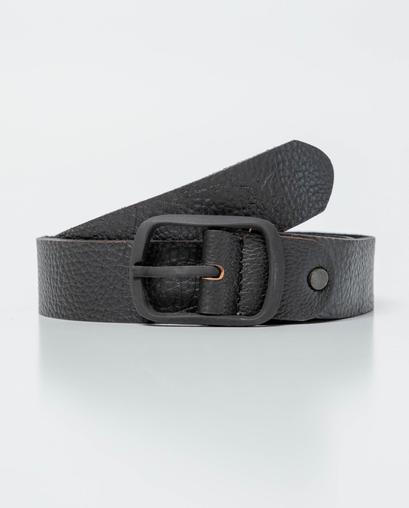 Men's Leather Belt - Black 012G001 - 1