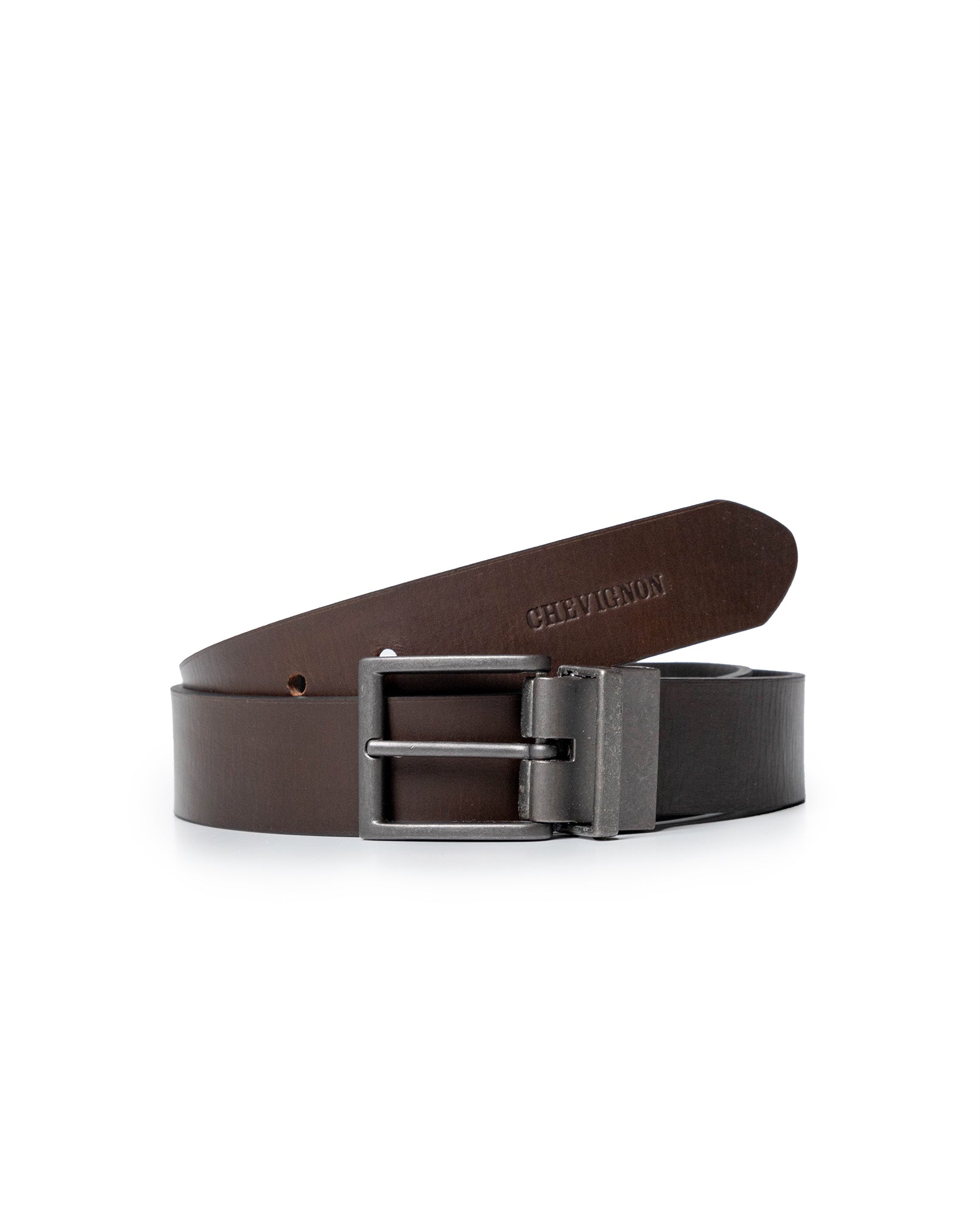 Reversible Leather Belt for Men - Black 63_012H000_NEG194007_0