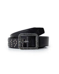 Mens Cowhide Leather Breathable Belt - Special Collection - Black 63_014H211_NEG194007_3