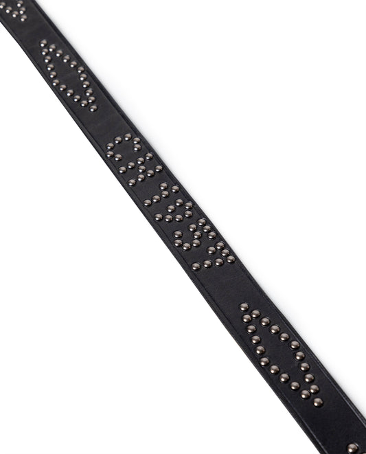 Mens Cowhide Leather Breathable Belt - Special Collection - Black 63_014H211_NEG194007_4