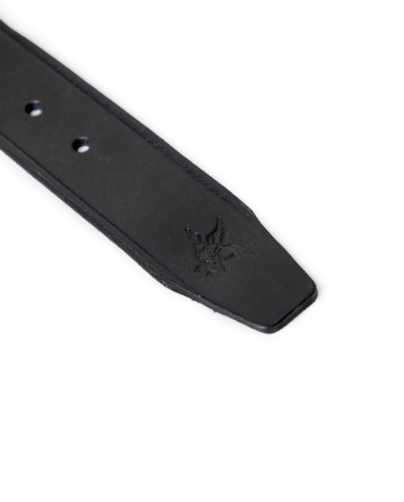Mens Cowhide Leather Breathable Belt - Special Collection - Black 63_014H211_NEG194007_5