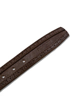 Men's 100% Cowhide Suede Leather Belt, Ceremony 019G000 - 3