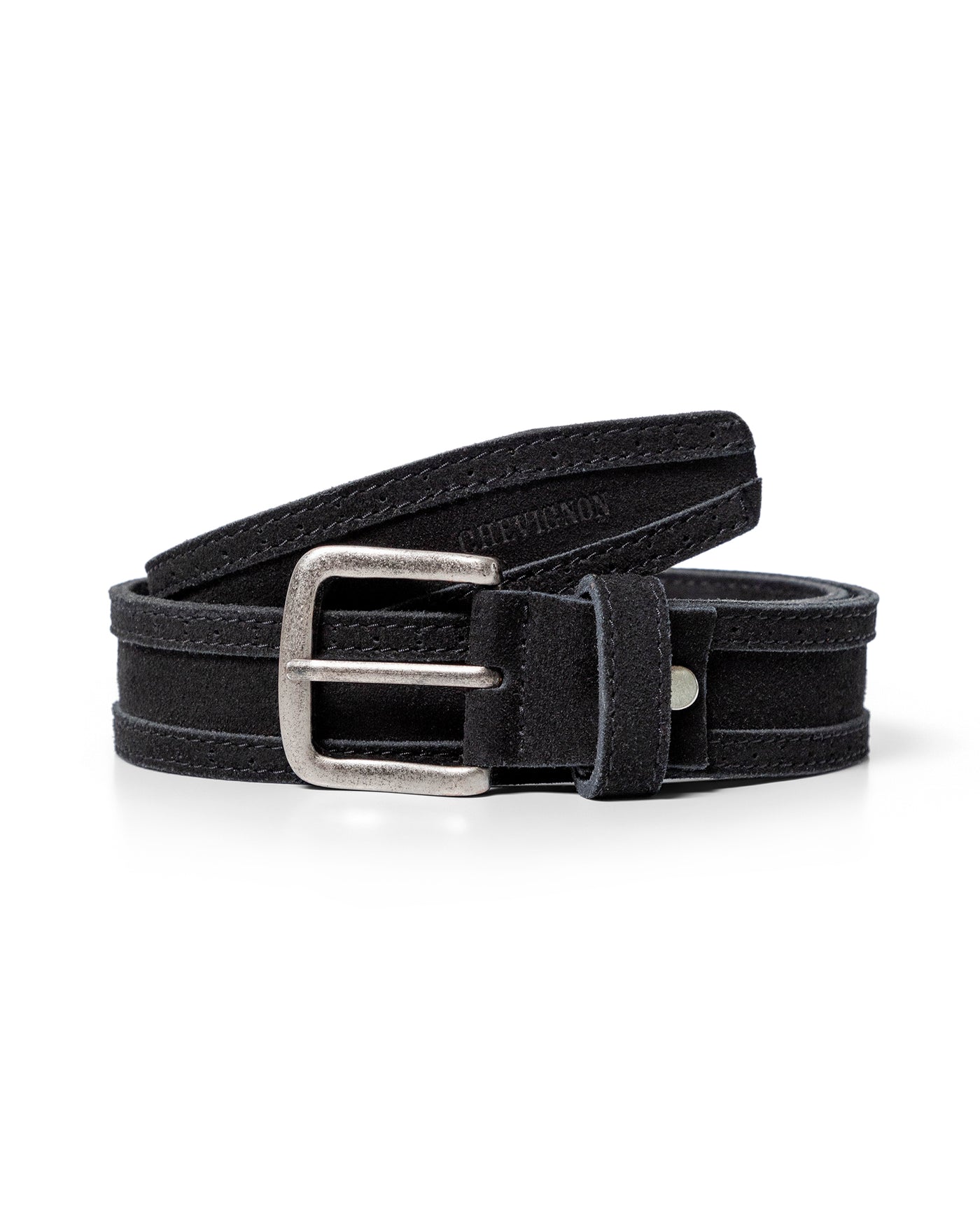 Men's 100% Cowhide Suede Leather Belt, Ceremony 019G000 - 1