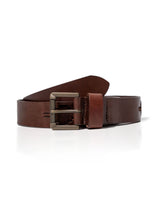 Men's Leather Belt, 100% Cowhide - Brown 019G006 - 1