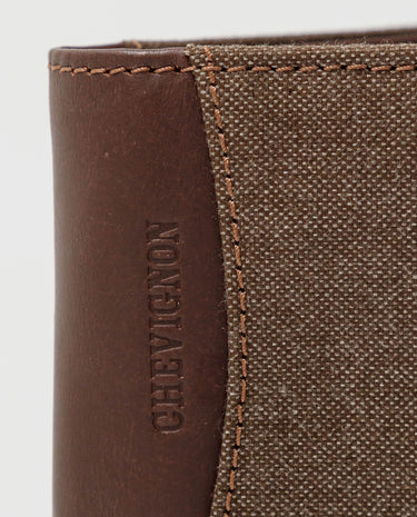 LEATHER WALLET IN BROWN