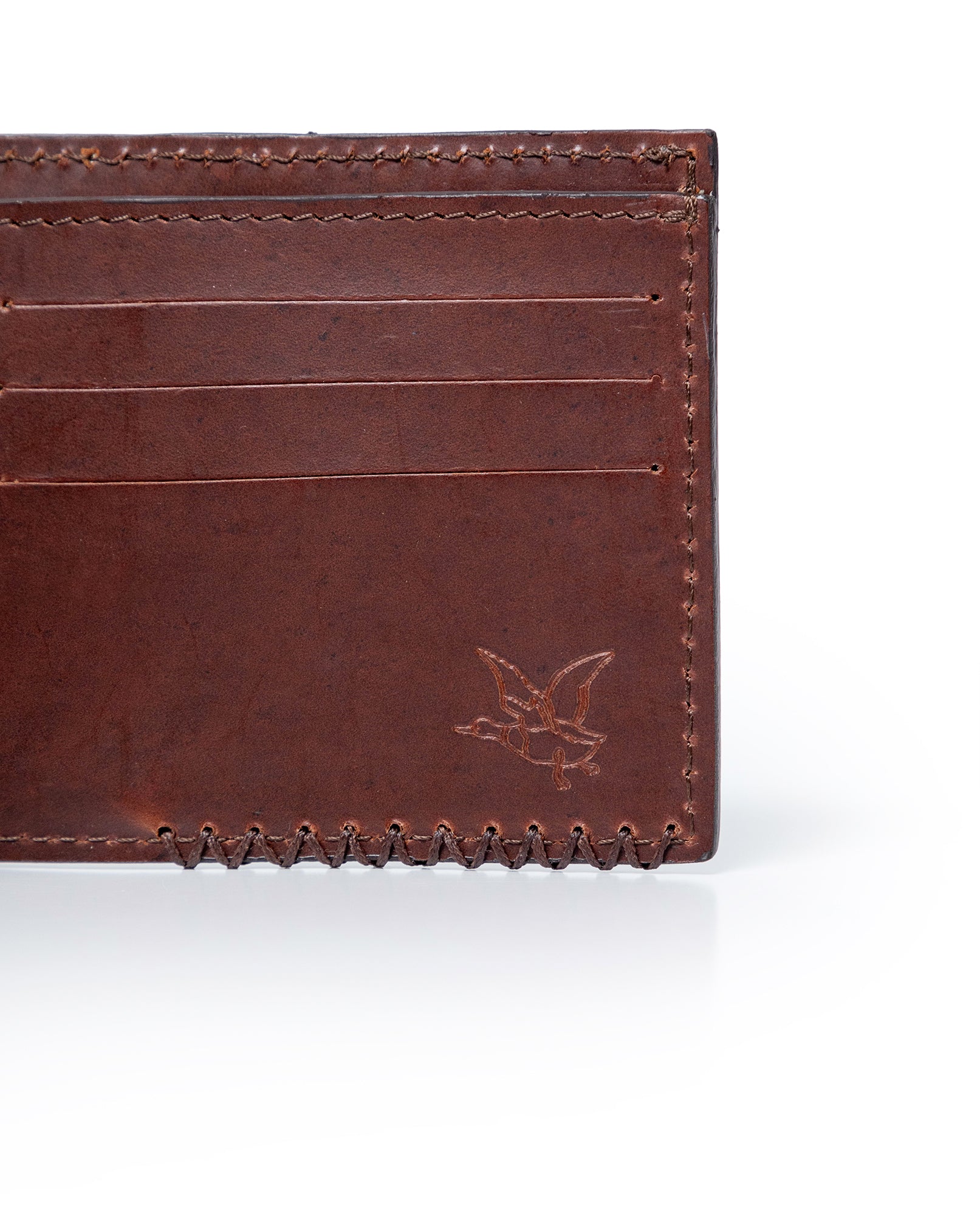 Mens Wallet Horizontal Semi Oiled Cowhide Leather Handmade Stitching Removable Document Holder - Brown 63_021H000_CAF181238_5