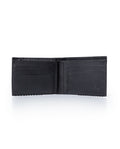 Mens Wallet Horizontal Semi Oiled Cowhide Leather Handmade Stitching Removable Document Holder - Black 63_021H000_NEG194007_4