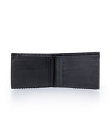 Mens Wallet Horizontal Semi Oiled Cowhide Leather Handmade Stitching Removable Document Holder - Black 63_021H000_NEG194007_4