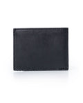 Mens Wallet Horizontal Semi Oiled Cowhide Leather Handmade Stitching Removable Document Holder - Black 63_021H000_NEG194007_5