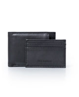 Mens Wallet Horizontal Semi Oiled Cowhide Leather Handmade Stitching Removable Document Holder - Black 63_021H000_NEG194007_6
