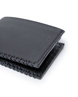 Mens Wallet Horizontal Semi Oiled Cowhide Leather Three Body Handmade Stitching - Black 63_021H001_NEG194007_6