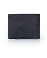 Mens Wallet Horizontal Semi Oiled Cowhide Leather Three Body Handmade Stitching - Black 63_021H001_NEG194007_7