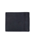 Mens Wallet Horizontal Aniline Aged Cowhide Leather Two Wing Artisan Flap Embossed Duck - Black 63_021H004_NEG194007_6