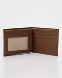 PORTEFEUILLE EN CUIR MARRON