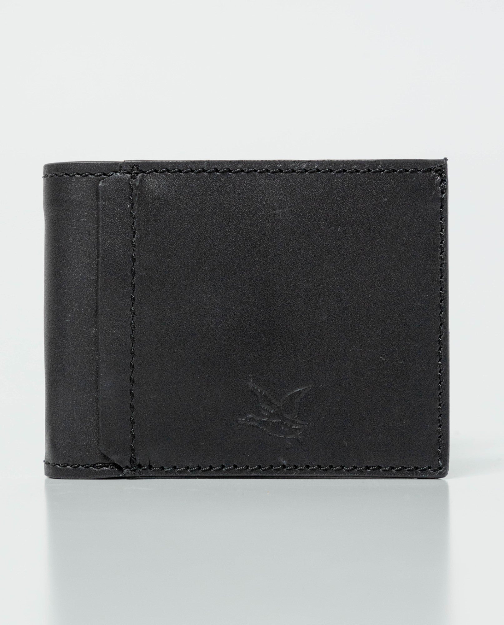 Men's Semi-Greasy Leather Bifold Wallet with Three-Body Design 022G000 - 2
