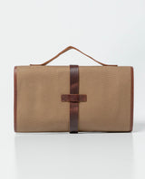 Men's Waxed Canvas Travel Organizer with Full-Grain Leather Details 022G008 - 6