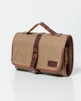 Men's Waxed Canvas Travel Organizer with Full-Grain Leather Details 022G008 - 7