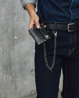 Mens Cowhide Leather Slim Wallet - Special Collection - Black 63_024H220_NEG194007_0