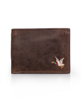 Semi-greased Leather Wallet 100% Cowhide - Brown 029G001 - 1