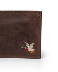 Semi-greased Leather Wallet 100% Cowhide - Brown 029G001 - 2