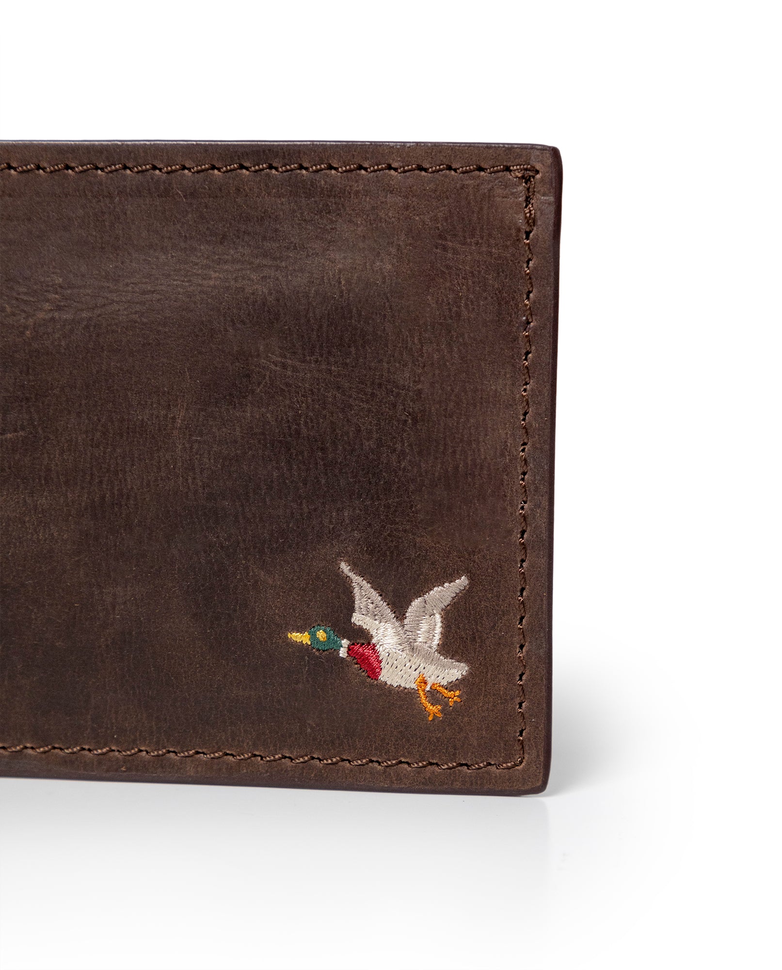 Semi-greased Leather Wallet 100% Cowhide - Brown 029G001 - 2