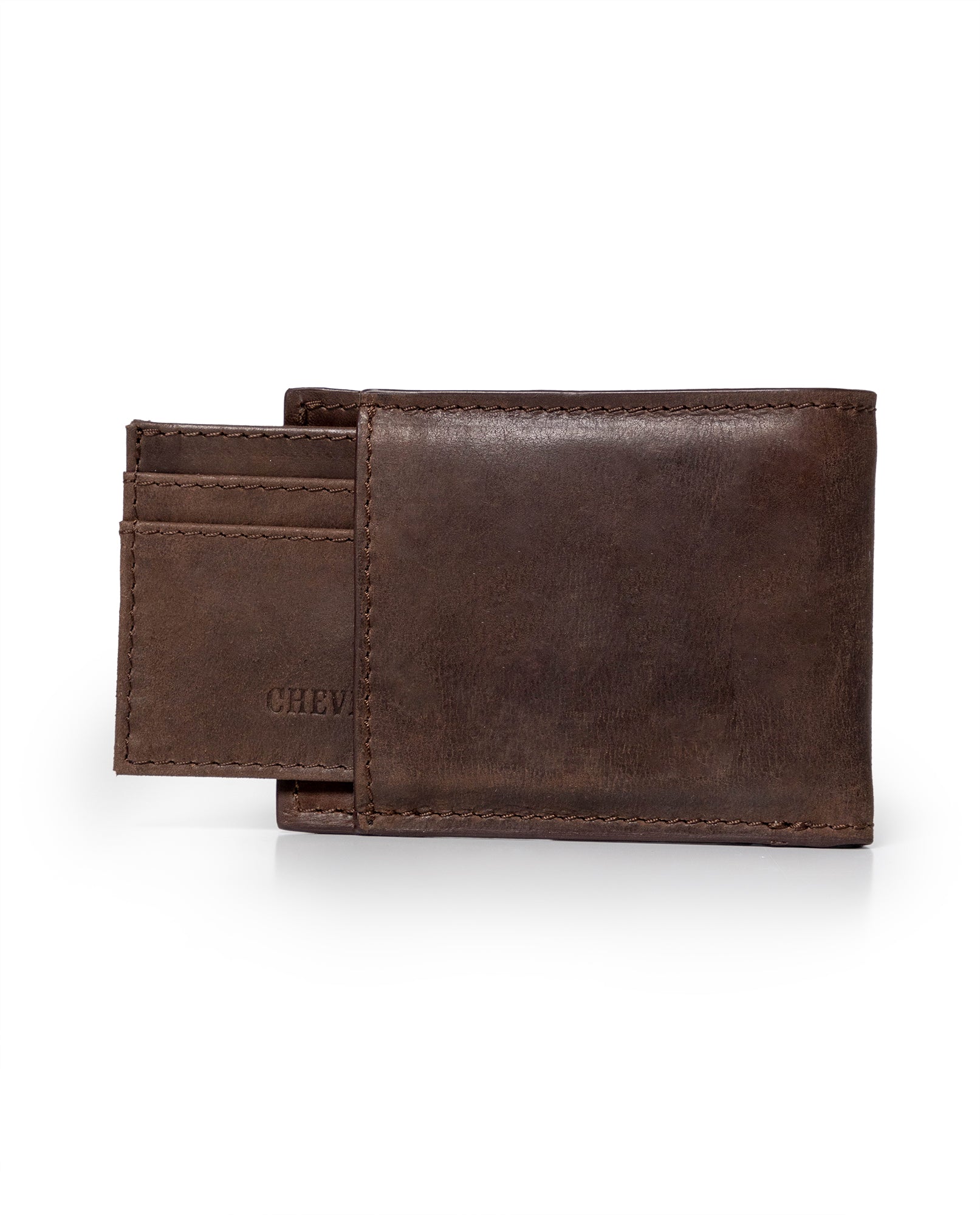 Semi-greased Leather Wallet 100% Cowhide - Brown 029G001 - 5