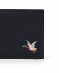 Men's Two-Wing Semi-Greasy Cowhide Leather Wallet, Midnight 029G001 - 2