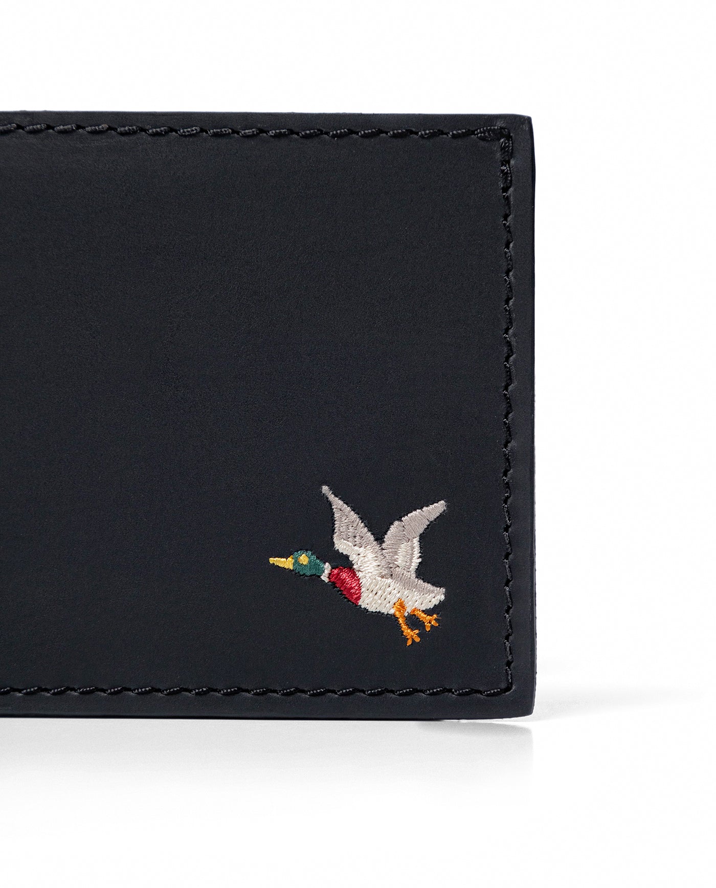 Men's Two-Wing Semi-Greasy Cowhide Leather Wallet, Midnight 029G001 - 2