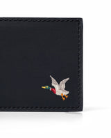 Men's Two-Wing Semi-Greasy Cowhide Leather Wallet, Midnight 029G001 - 2