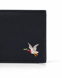 Men's Two-Wing Semi-Greasy Cowhide Leather Wallet, Midnight 029G001 - 2