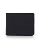 Semi-greased Leather Wallet 100% Cowhide - Black 029G004 - 1
