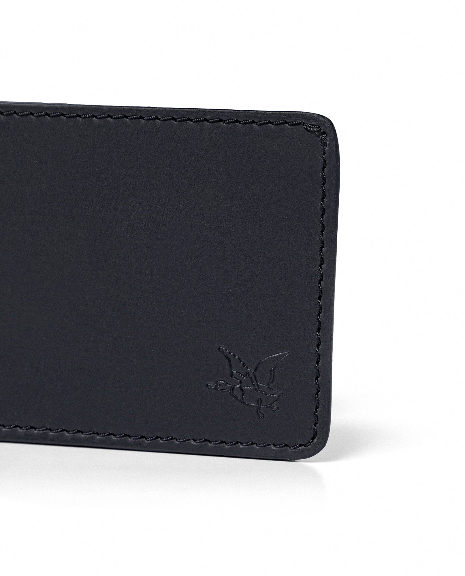 Semi-greased Leather Wallet 100% Cowhide - Black 029G004 - 2