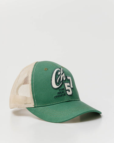 CH57 LOGO HAT IN BEIGE AND GREEN