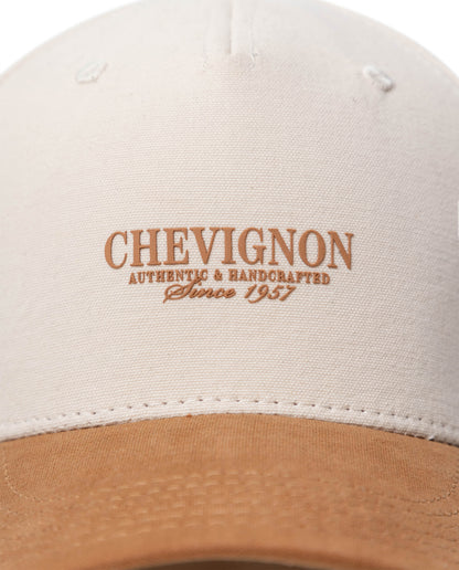 Unisex Cap 5 Panel Cotton Structured Front High Density Print Tone on Tone Embroidered Eyelets - Brown 63_031H000_CAF141213_3