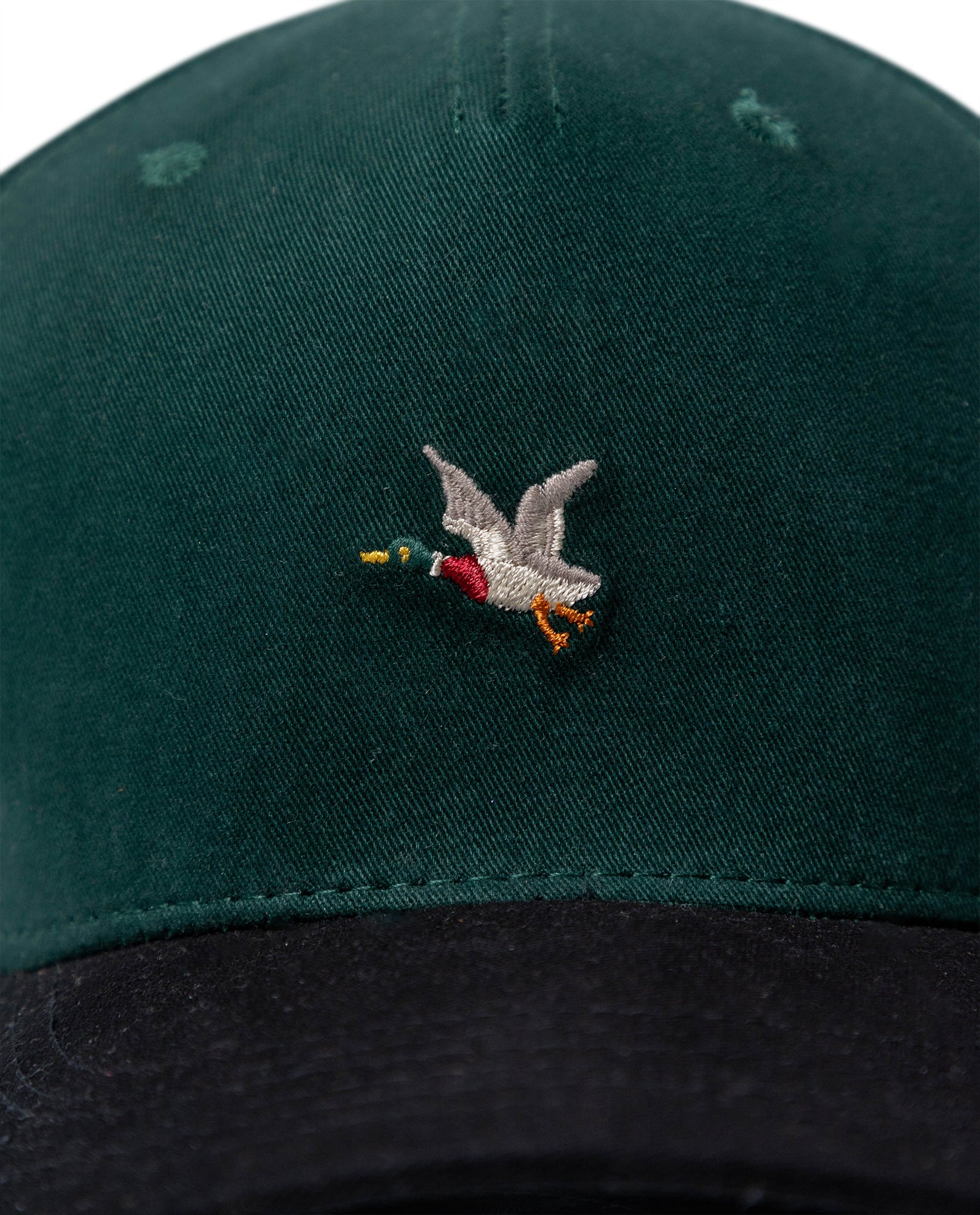 Unisex Cap 5 Panel Cotton Drill Structured Front Direct Color Embroidered Duck Tone Eyelets - Green 63_031H001_VER190414_3