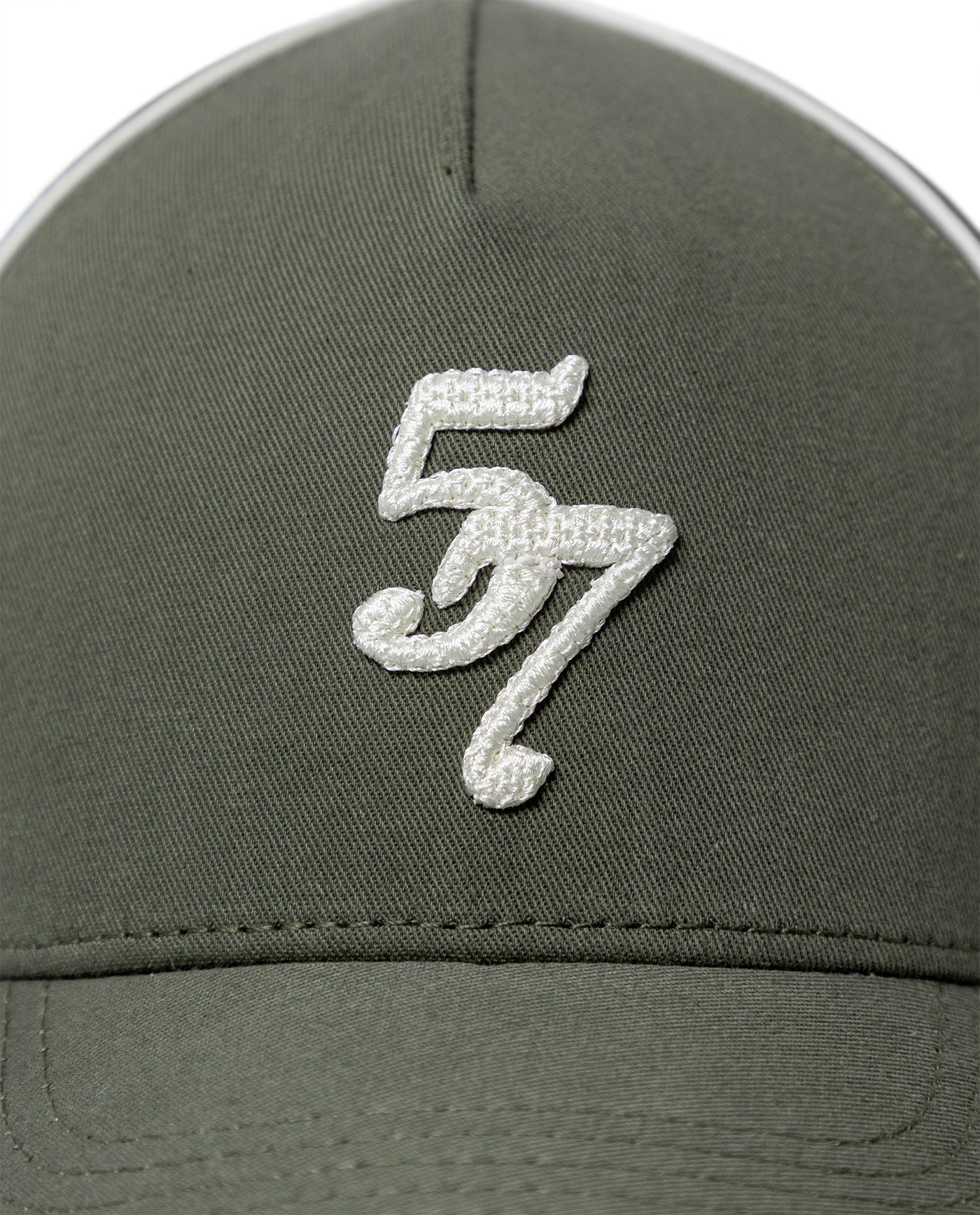 Unisex Cap 6 Panel Cotton Drill Structured Front Raw Contrast Piping Bilateral Embroidery Tone Eyelets - Khaki 63_031H003_CAQ150309_3